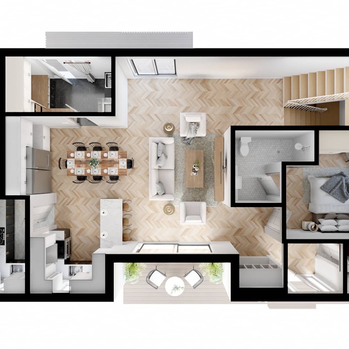 Example Feature sheet showing construction specs and selling features