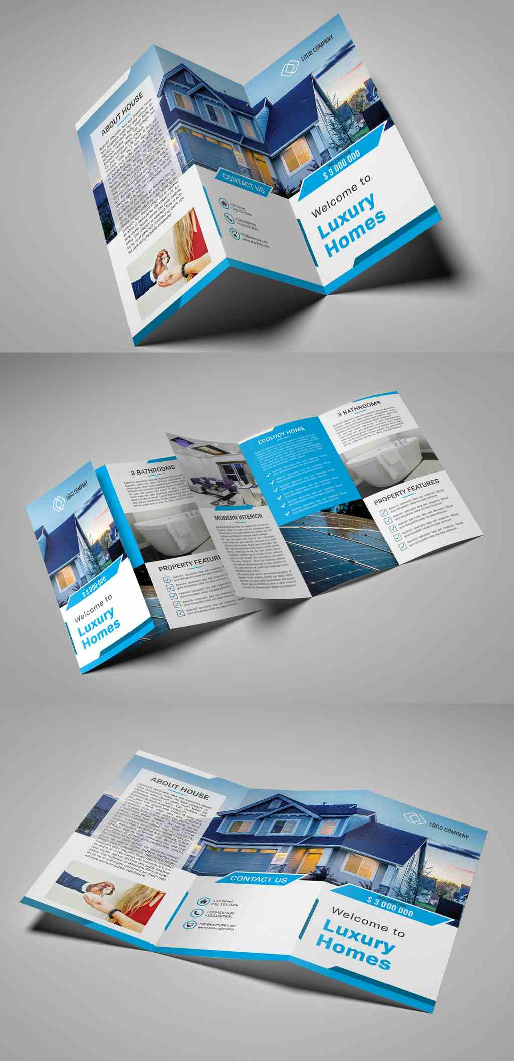 Feature sheet in trifold flyer